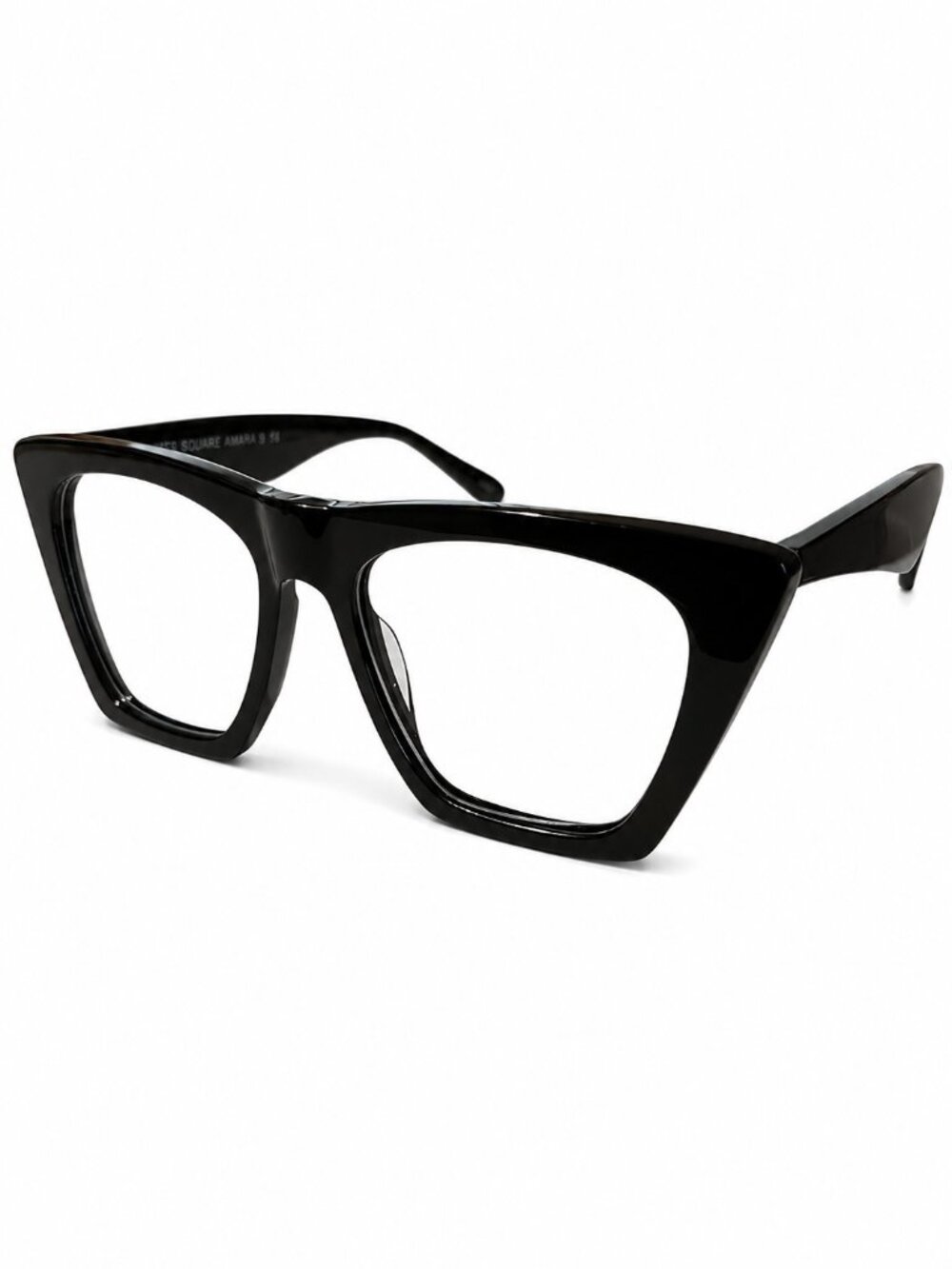 Smilen Eyewear Times Square Amara Black Cat Eye Eyeglass Frames 56-19-155